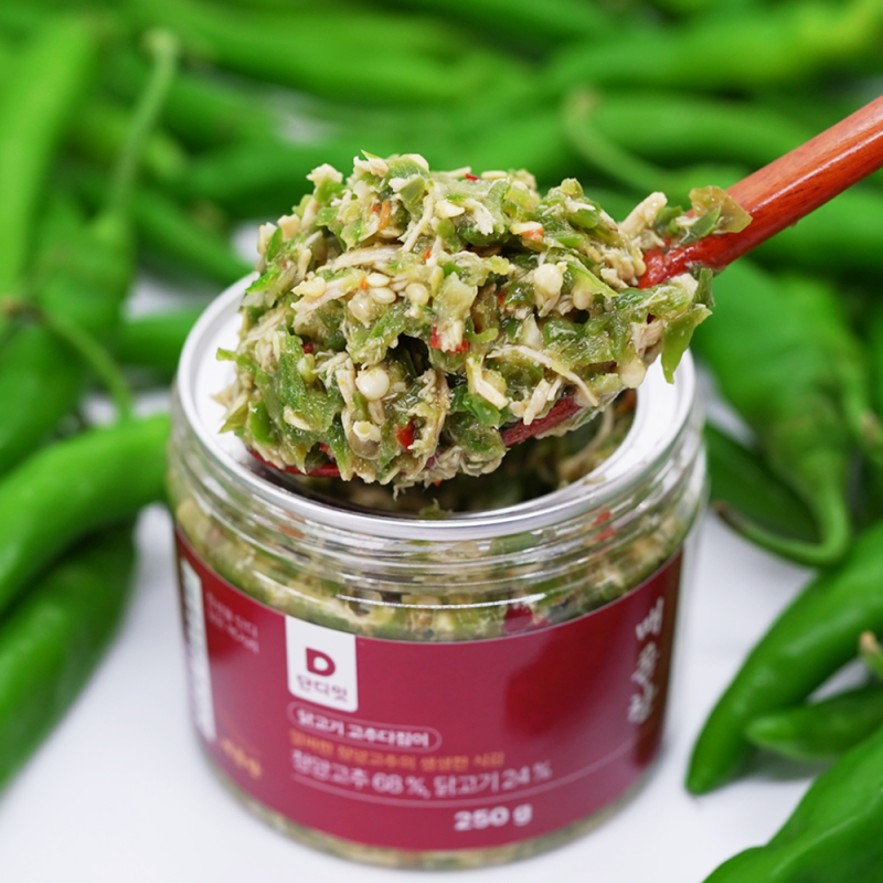 단디담음,단디잇 매콤찬 고추다짐이 4종 250g